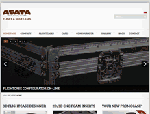 Tablet Screenshot of agata-flightcases.com